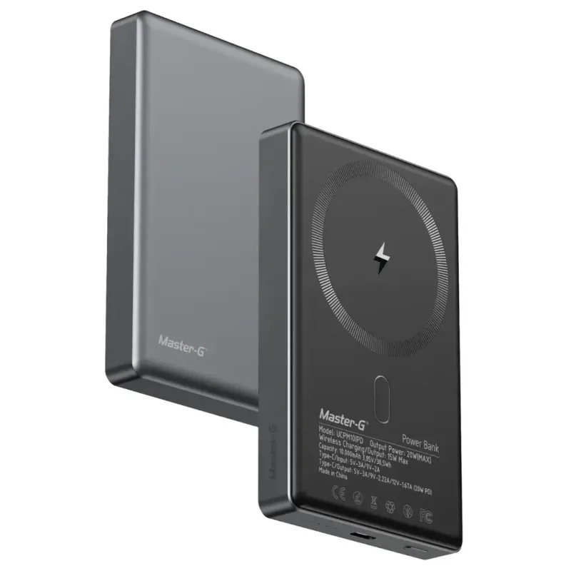 Batería Portátil MagSafe 10.000 mAh — Compatible con iPhone y Android USB-C — Energía Portátil, Sevelin Arica