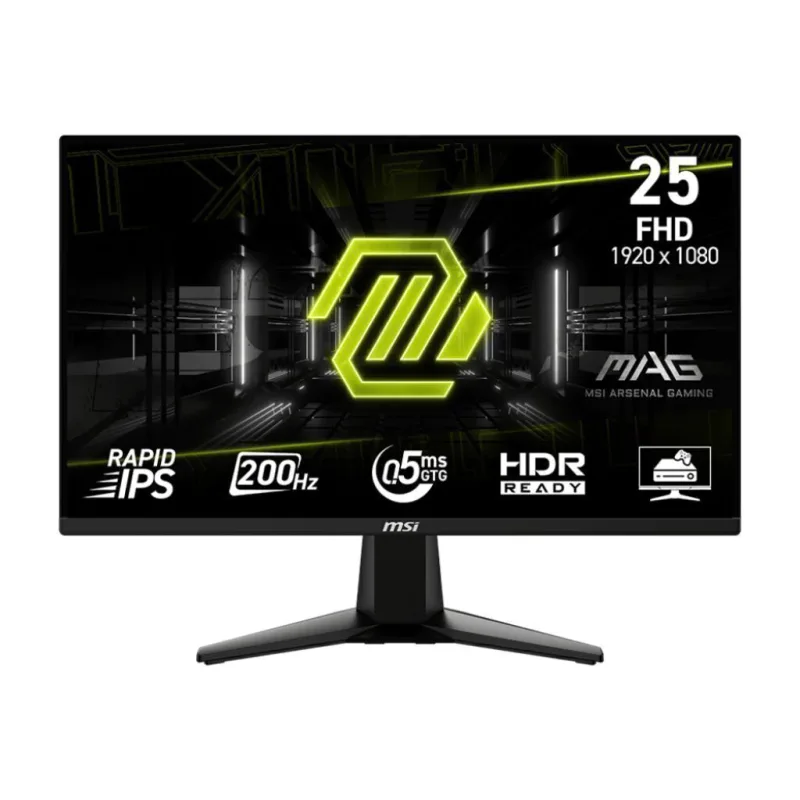 Monitor Gamer MSI MAG 255F E20 24.5" Full HD Rapid IPS 200Hz 0.5ms — Monitores, Sevelin Arica