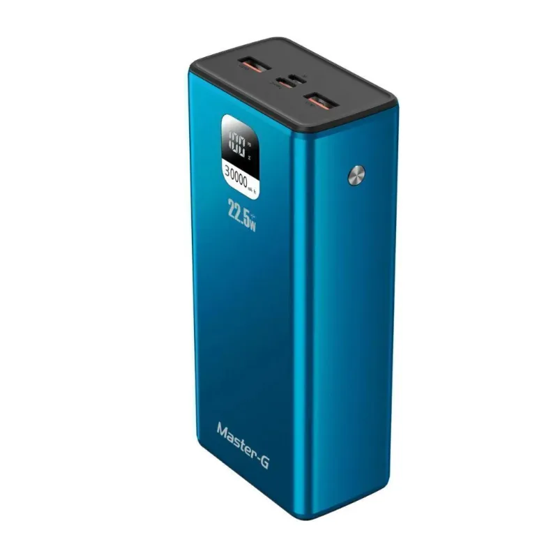 Batería Externa Power Bank Master-G 30.000 mAh 22.5W Power Delivery — Energía Portátil, Sevelin Arica