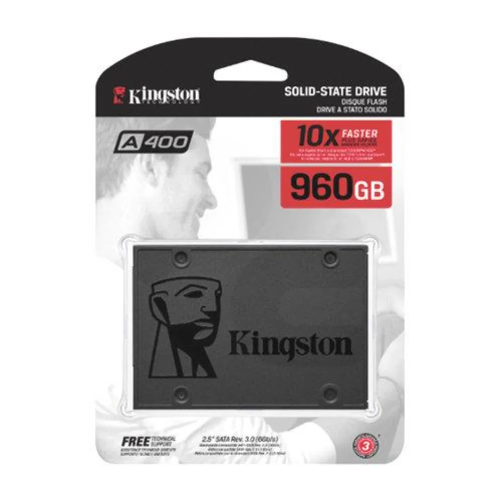 SSD Kingston A400 960GB SATA 2.5" – SA400S37/960G — Almacenamiento, Sevelin Arica