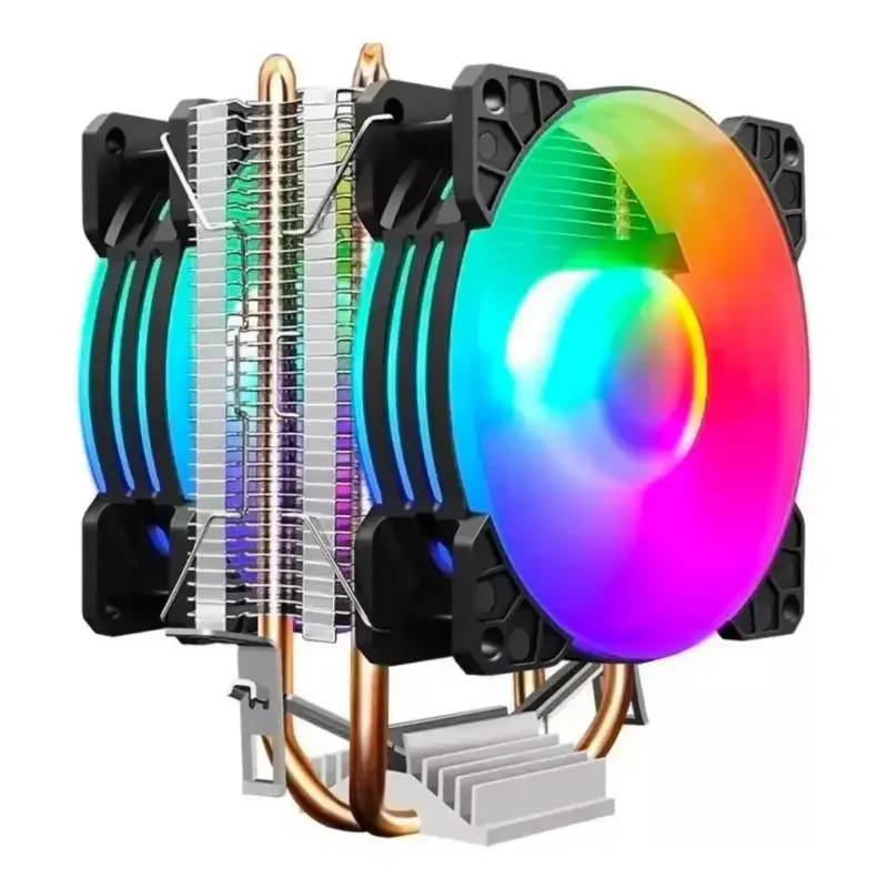 Disipador CPU Doble Ventilador RGB P22 — Intel / AMD — Componentes PC, Sevelin Arica