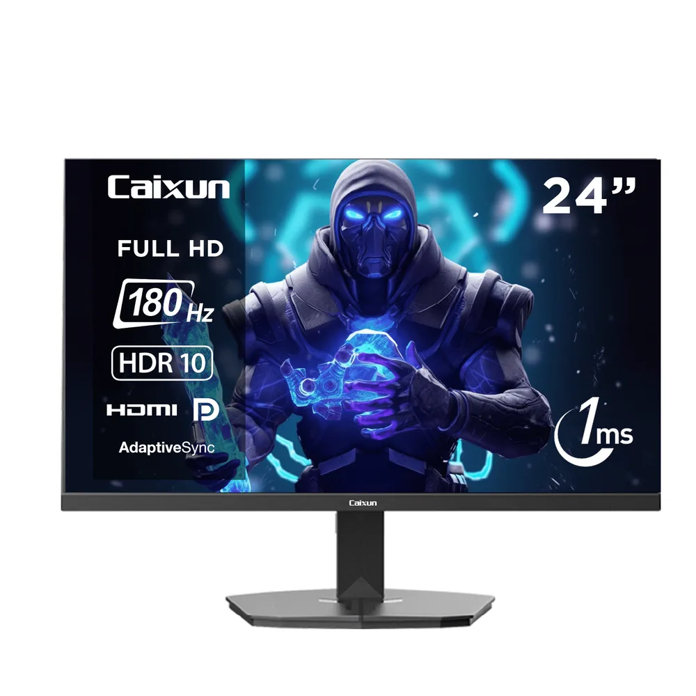 Monitor Gamer Plano Caixun 24" FHD VA 180Hz sRGB110% HDMI DP C24F4F — Monitores, Sevelin Arica